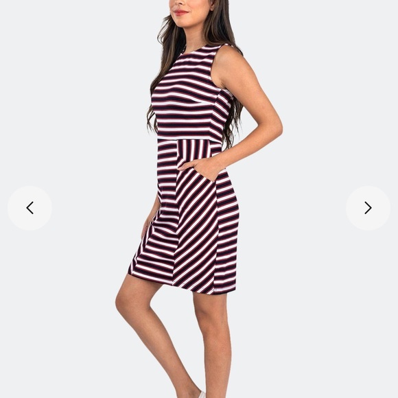 Sale NWT Leota Panel Dress in Cabana Stripe 1L - Picture 6 of 12